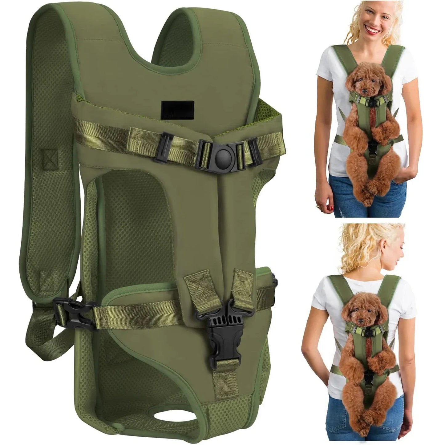Sac à Dos pour Chien - PetCarrier™ - Vert - Mon chien content