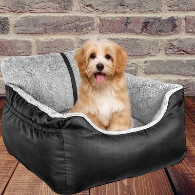 SIEGE AUTO POUR CHIEN - PetCarSeat™ - Noir - Mon chien content