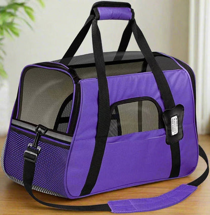 Sac de Transport pour Chien - DogCarrierBag™ - Violet - Mon chien content