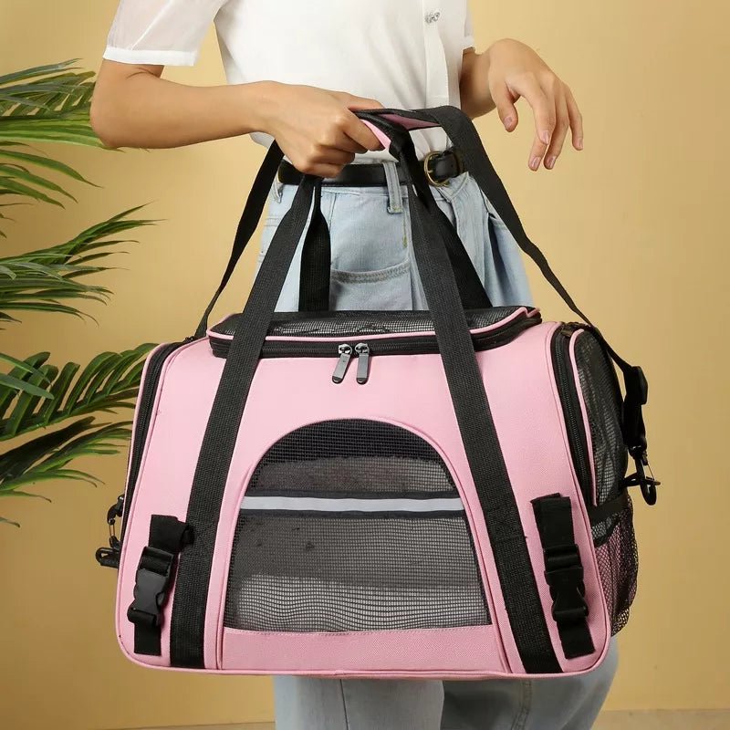 Sac de Transport pour Chien - DogCarrierBag™ - Rose - Mon chien content