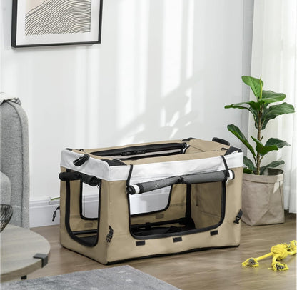 Poussette pliable animaux chien PawHut | 2 en 1 - Mon chien content