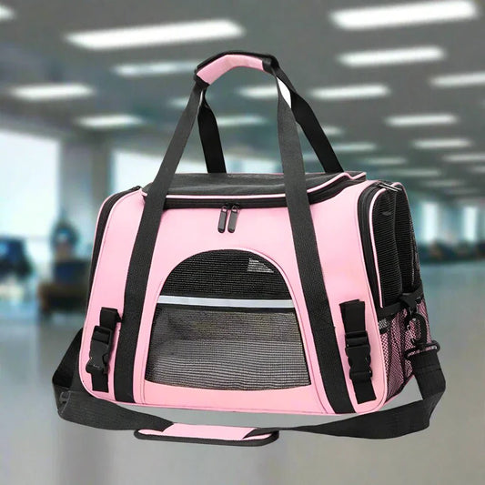 Sac de Transport pour Chien - DogCarrierBag™ - Rose - Mon chien content